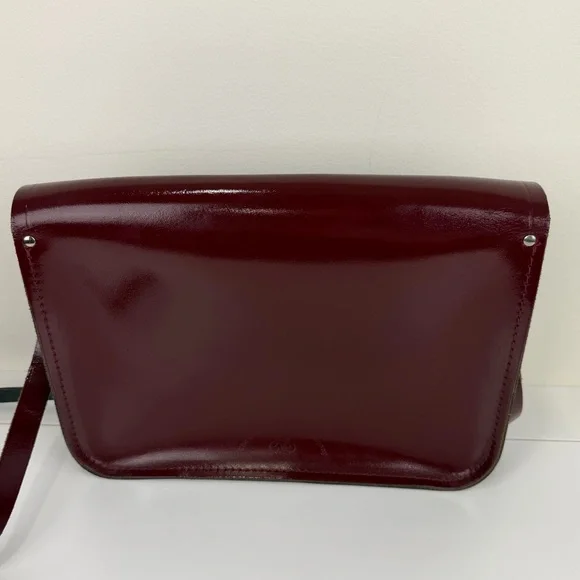 Cambridge Satchel Company Oxblood Leather Satchel Crossbody Bag - Picture 2 of 9